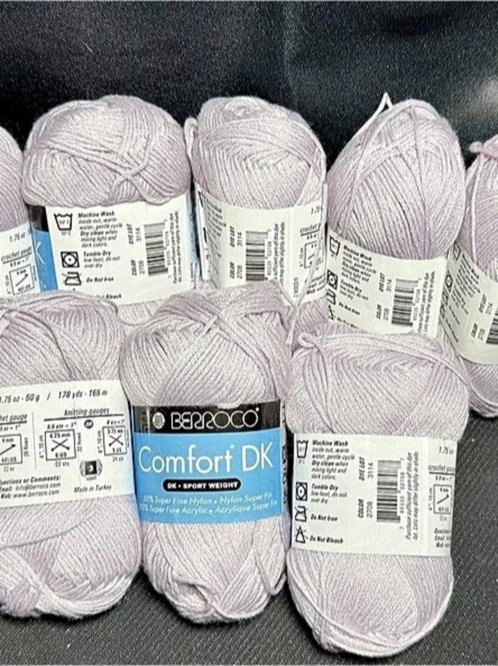SUPER SOFT Berroco Comfort DK Yarn Bundle in Purple NWT